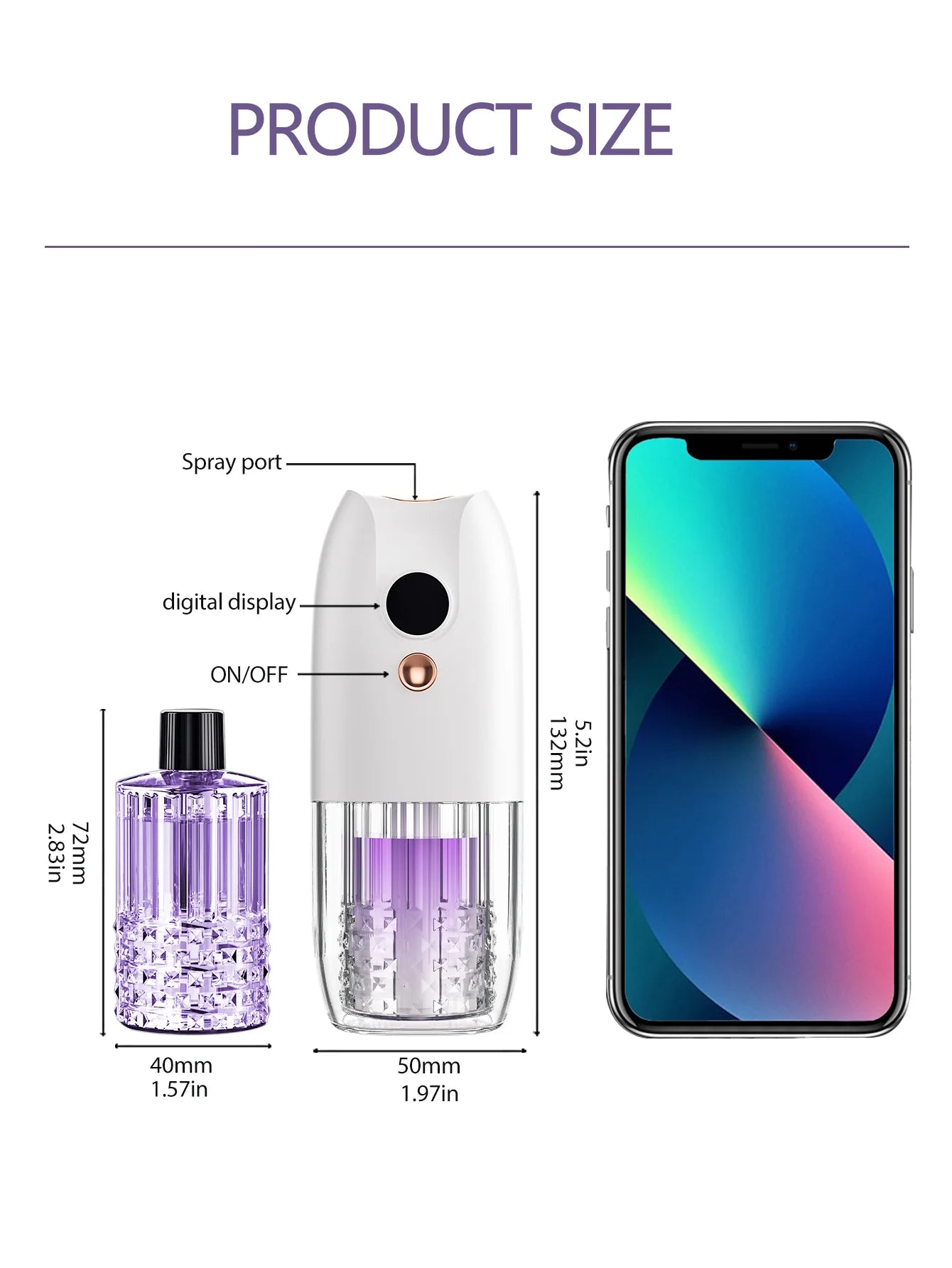 Multi-functional rechargeable portable aroma diffuser essential oil diffuser timer air freshener car home living room bathroom