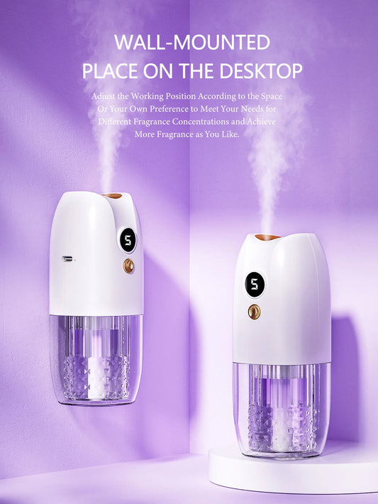 Multi-functional rechargeable portable aroma diffuser essential oil diffuser timer air freshener car home living room bathroom