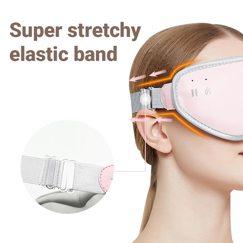 3D Heated Eye Sleep Mask Electric Vibration Eye Massager Blindfold For Dry Eye Relieves Blepharitis Eye Spa Care Tool